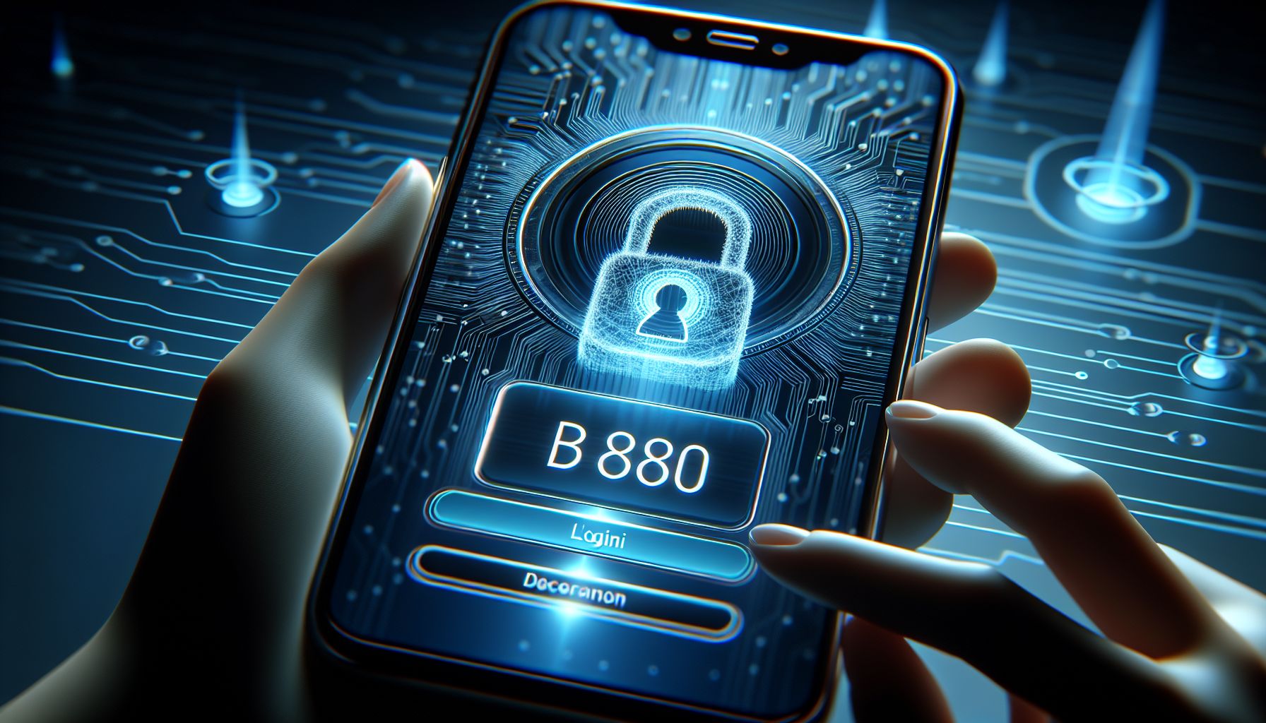 Secure BD8080 account login shown on a smartphone screen for a Bangladesh user
